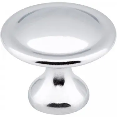 1-1/8-Inch Polished Chrome Watervale Button Mushroom Cabinet Knob 1