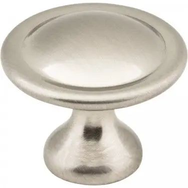 1-1/8-Inch Satin Nickel Watervale Button Mushroom Cabinet Knob 1