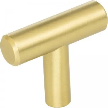 1-9/16-Inch Brushed Gold Naples Cabinet T-Knob With Warm Metallic Tone 1