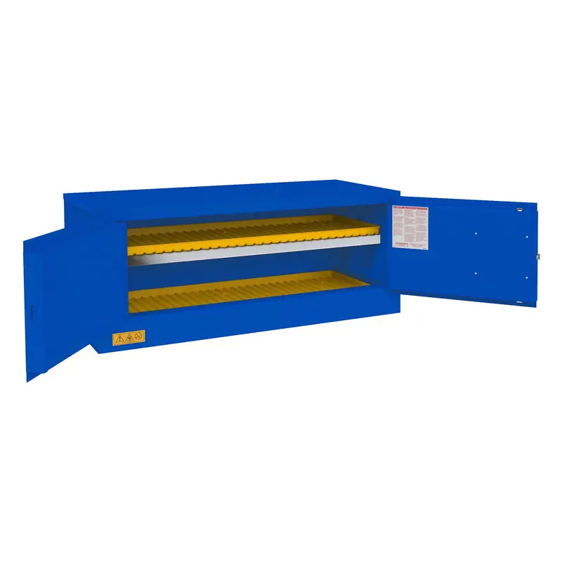 12-Gallon Horizontal Corrosive Storage Cabinet – Manual Lid 1