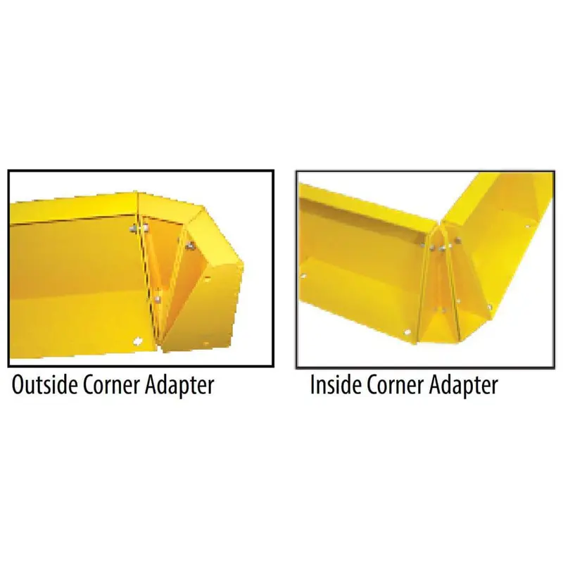 12-Inch Floor-Mounted Protective Corner Barriers 1