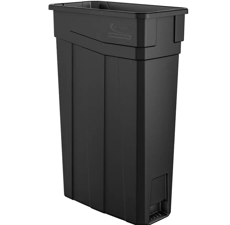 23-Gallon Slim Gray Resin Trash Can 2