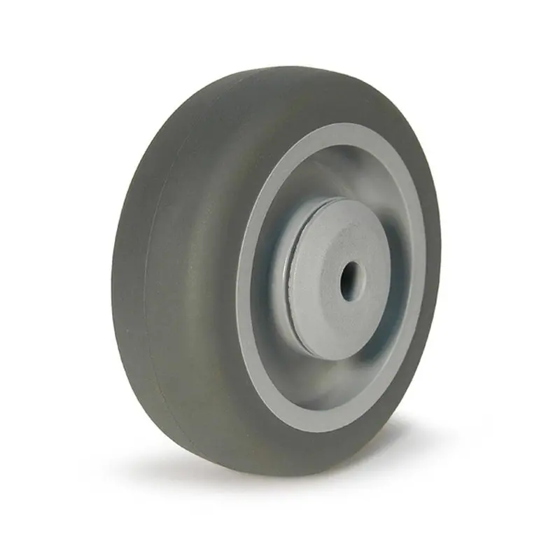 3-1/2" Gray Thermoplastic Rubber Caster Wheel – 220 Lb Load Capacity 1