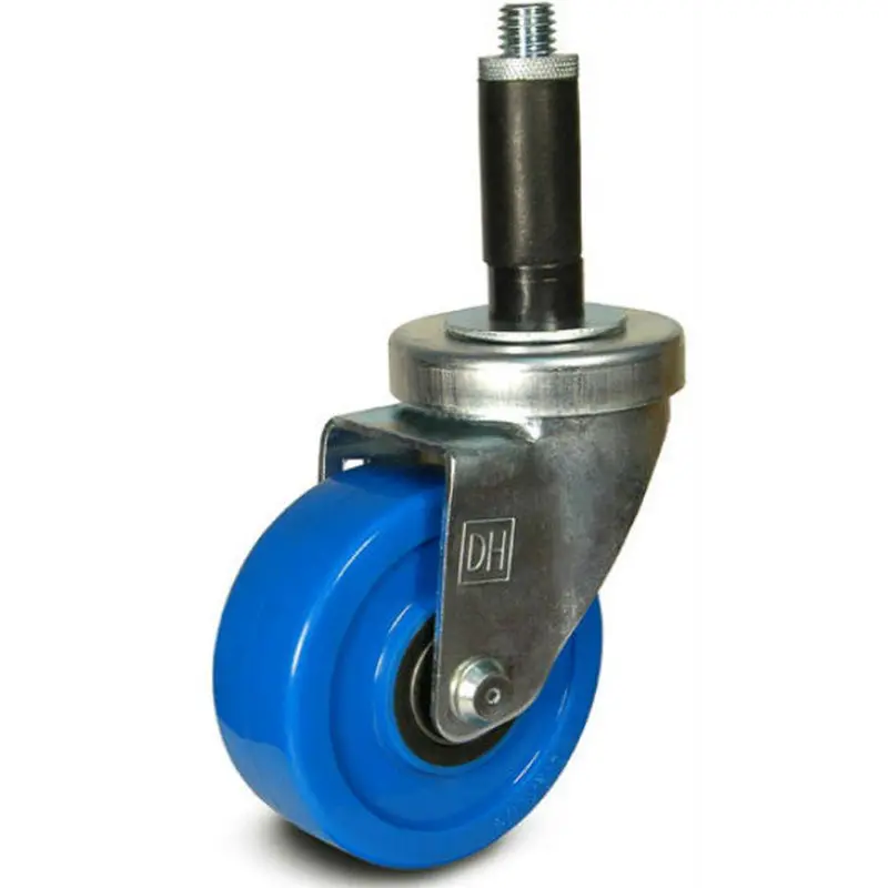 3-1/2" Solid Poly Threaded-Stem Caster With Expandable Adapter – 260 Lb Capacity 1