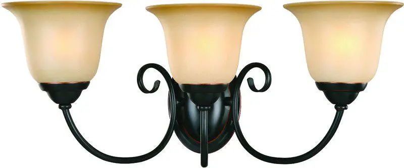 3-Light Vanity Fixture – Model 16-3835 (Chrome Bronze) 1