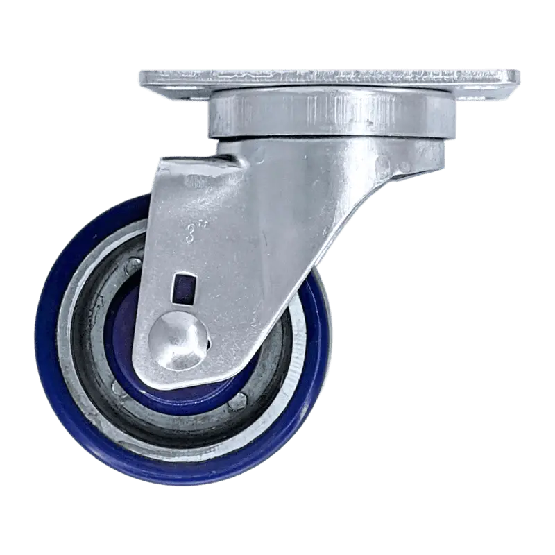 3" × 1-1/4" Polyon Aluminum Swivel Caster – 350 Lb Load Limit 1