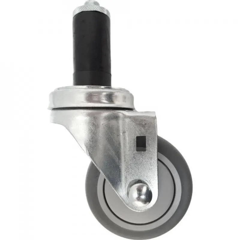 3" X 1-1/4" Thermo-Pro Threaded Swivel Stem Caster With Expandable Adapter – 210 Lb Capacity 1
