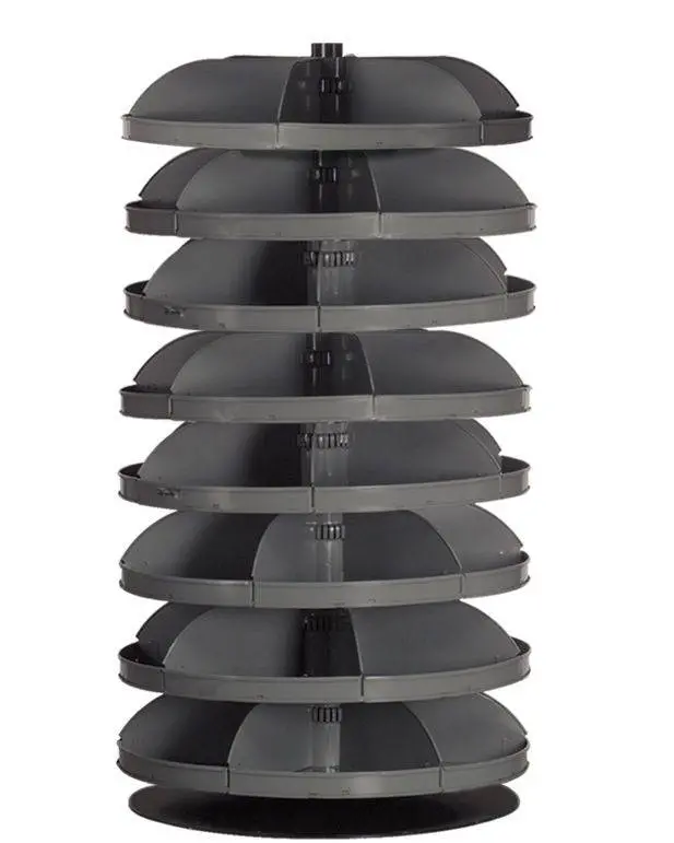 34-Inch Rotating Rotabin With Eight Tiered Shelves For 360° Access 1