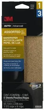 3M Aluminum Oxide Automotive Sandpaper – 3-2/3-Inch By 9-Inch – Sku 03039 1