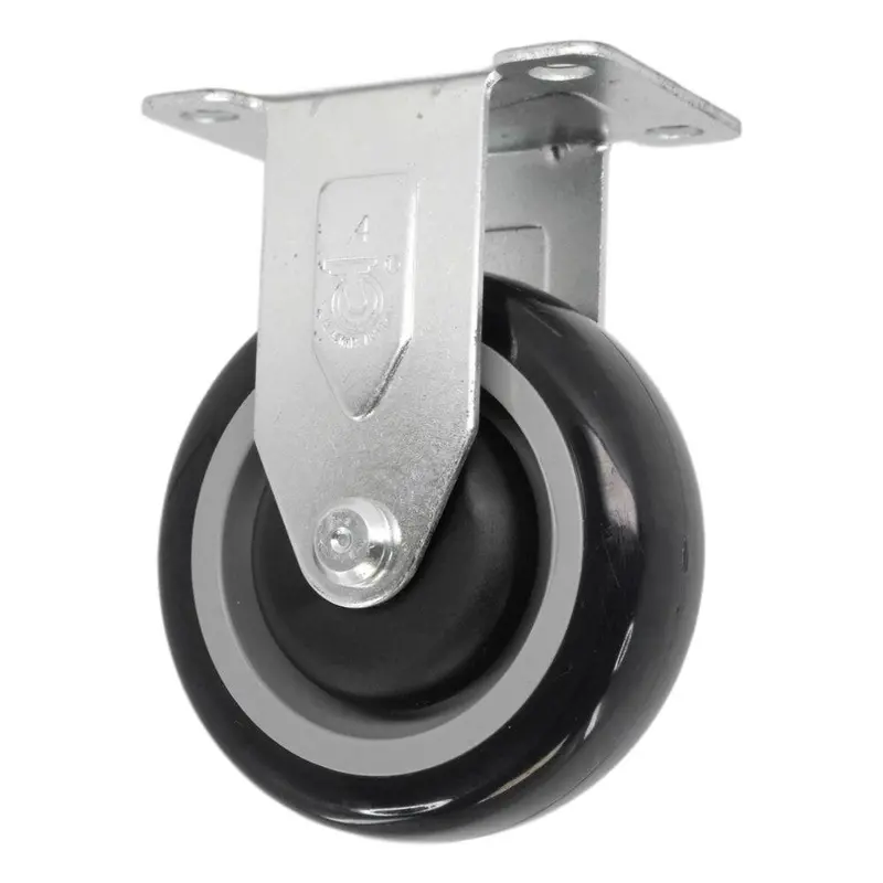 4" X 1-1/4" Poly-Pro Rigid Caster – 350 Lb Load Rating 1