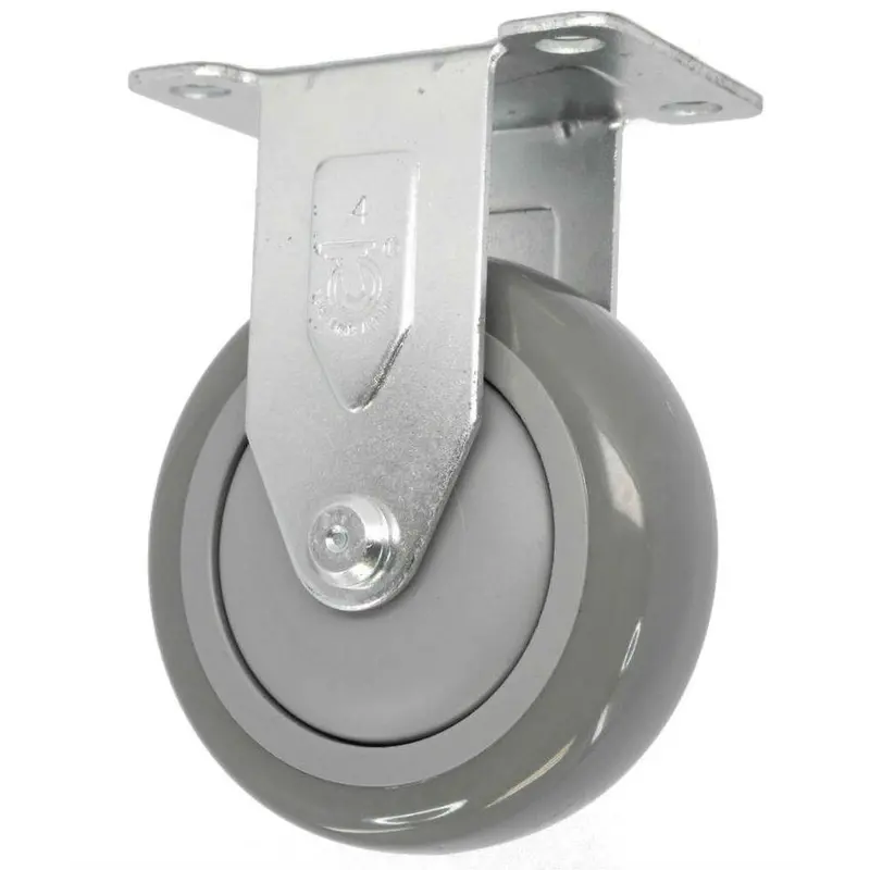 4" X 1-1/4" Polypropylene Rigid Caster – 350 Lb Load Capacity 1