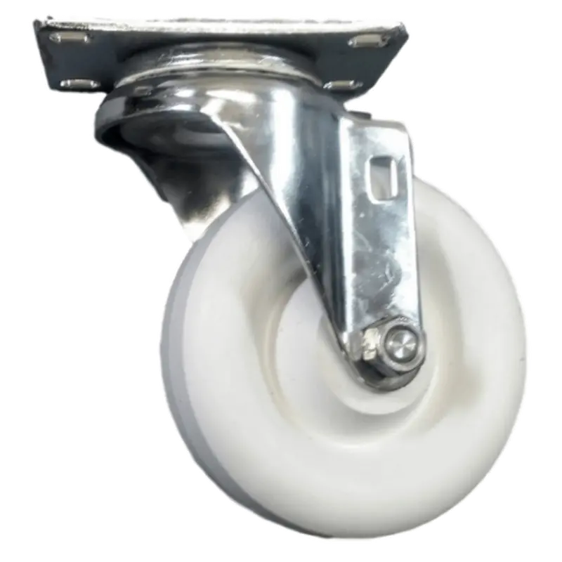 4" × 1-1/4" Stainless Steel Swivel Caster With Polyolefin Wheel – 350 Lb Load Limit 1