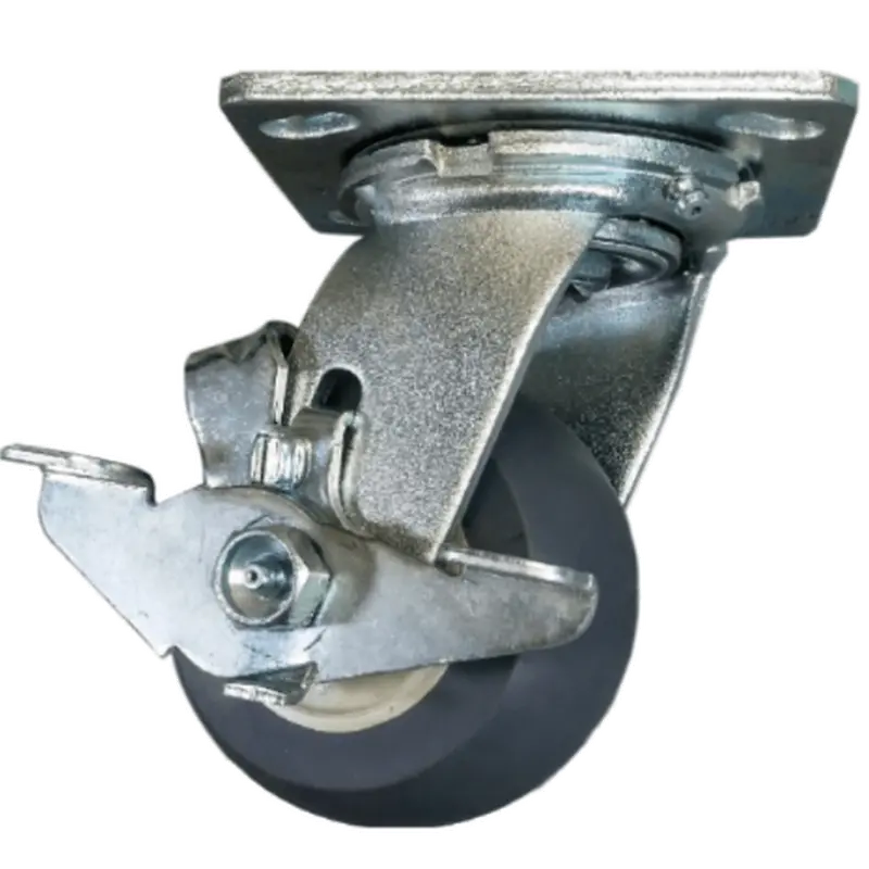 4" × 2" Thermo-Pro Swivel Caster With Top-Lock Brake – 300 Lb Capacity 1