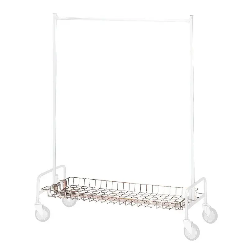 48" Garment Rack Basket Shelf Accessory 1