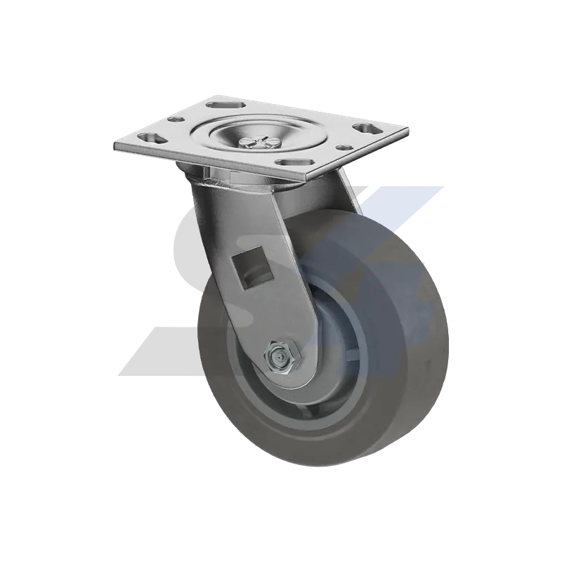 5-Inch X 2-Inch Zinc-Plated Swivel Caster – Top Plate Mounting – Model C000.Dc8 1