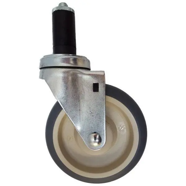 5" X 1-1/4" Thermo-Pro Threaded Swivel Caster With Expandable Adapter – 300 Lb Load Rating 1