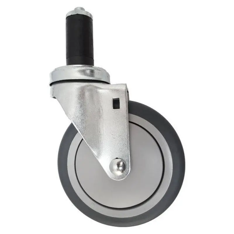 5" X 1-1/4" Thermo-Pro Threaded Swivel Caster With Expandable Adapter – 300 Lb Weight Capacity 1