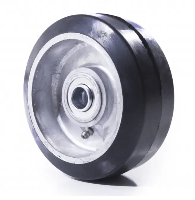 5" X 2" Mold-On Rubber Caster With Centered Hub And 5/8" Bearing (350 Lb Capacity) 1