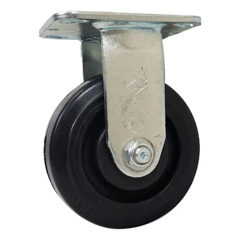 5" X 2" Rubber-On-Nylon Rigid Caster With Precision Bearings – 450 Lb Rating 1