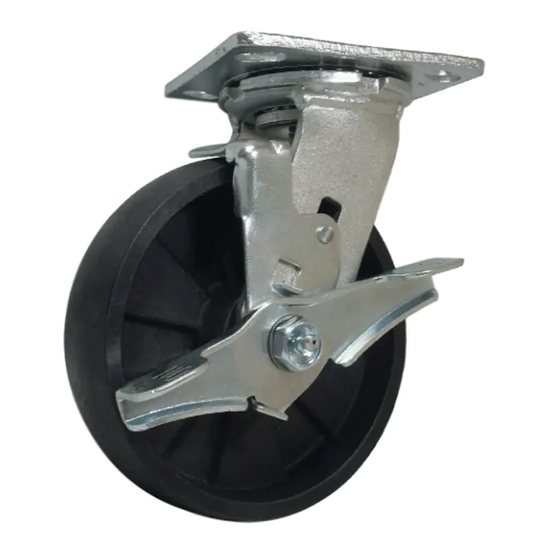 6" X 2" Maxrok Swivel Caster Featuring Top-Lock Brake – 1200 Lb Weight Limit 1