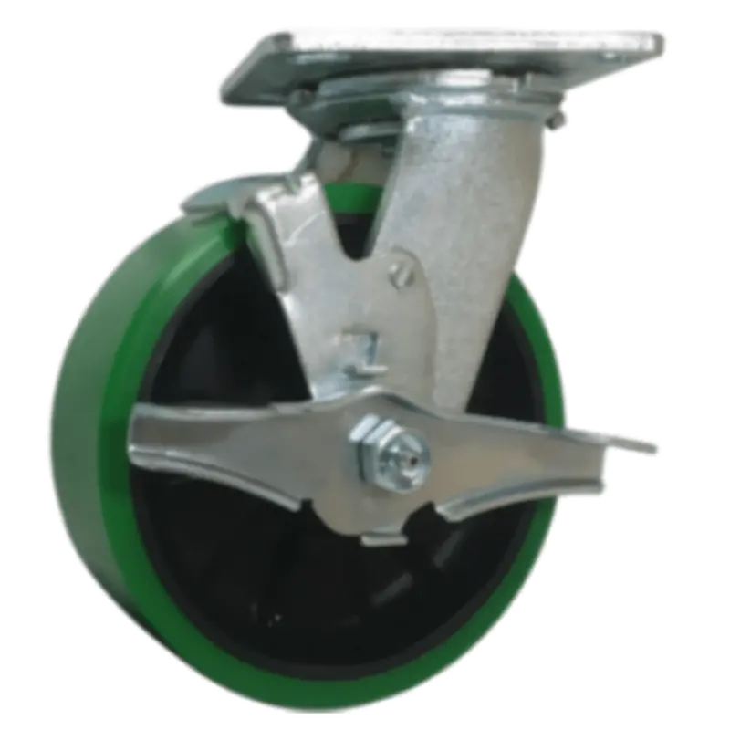 6" X 2" Polyon Maxrok Swivel Caster With Top-Lock Brake – 1200 Lb Load Rating 1