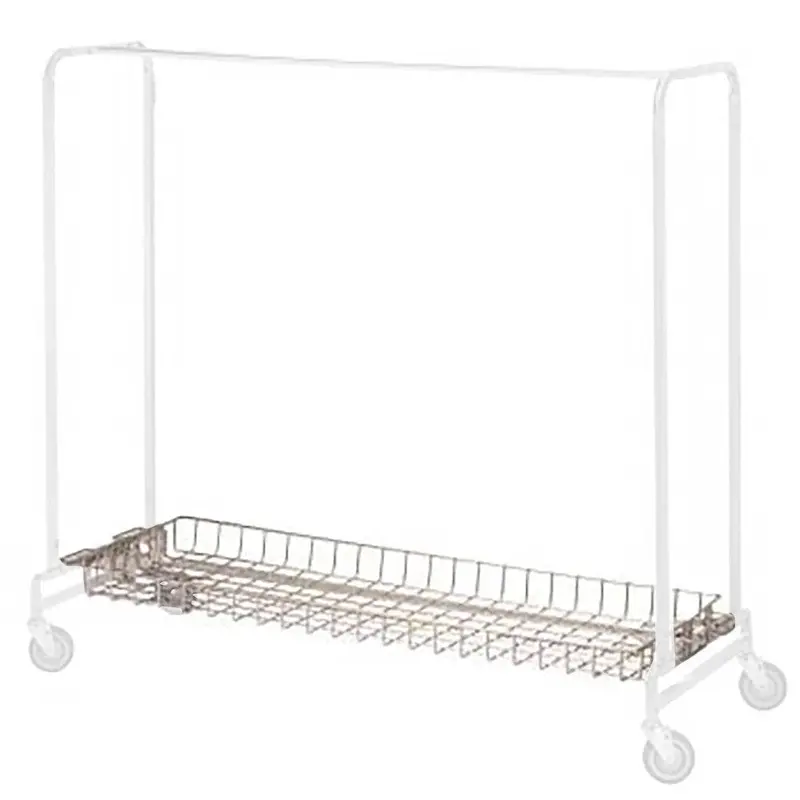 60" Garment Rack Basket Shelf Accessory 1