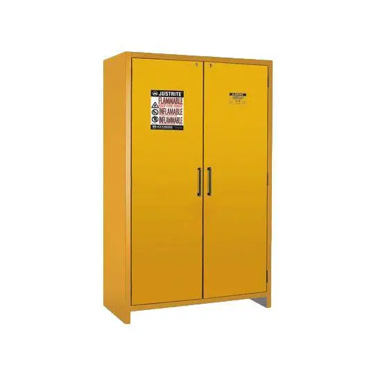90-Minute Fire-Rated En Flammable Liquid Cabinet – 45-Gallon Capacity, Dual Hybrid Doors 1
