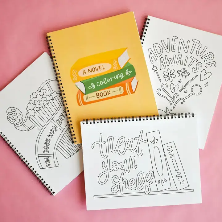 'A Novel Idea' Literary-Themed Coloring Book 1
