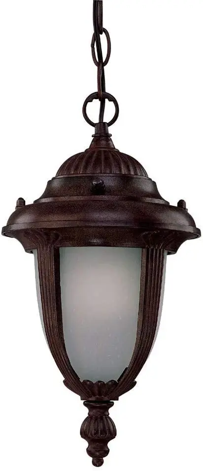 Acclaim Es3512Bw/Fr Brushed White One-Light Outdoor Hanging Lantern 1