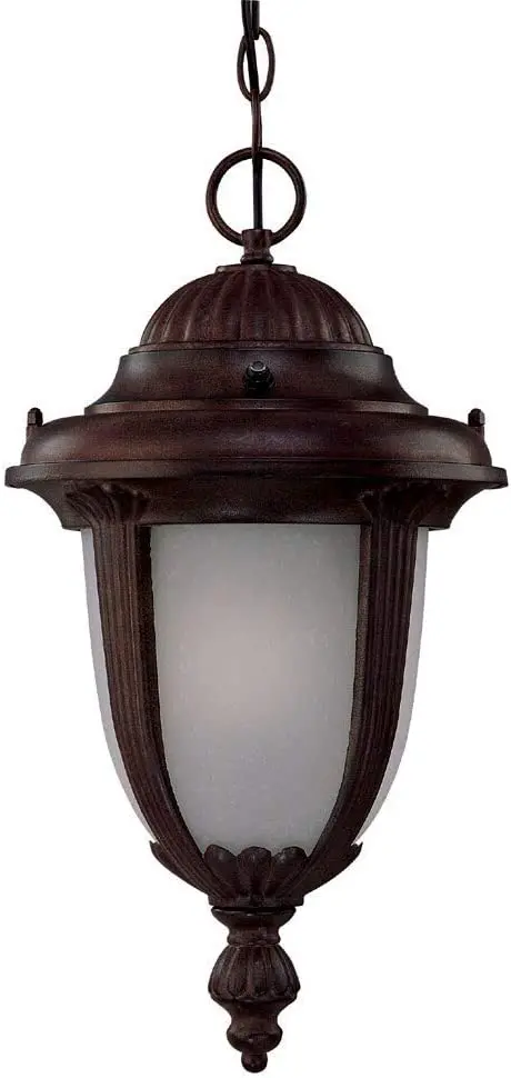 Acclaim Es3526Bw/Fr Frosted Glass One-Light Outdoor Hanging Lantern 1