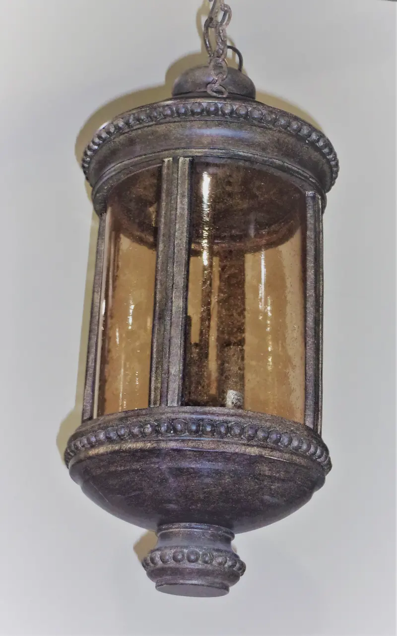 Acclaim Lighting Three-Light Black Coral Hanging Lantern Pendant 1