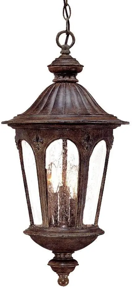 Acclaim Wyndham 1566Bc Black Coral 3-Light Outdoor Hanging Lantern 1