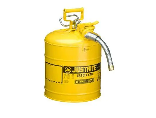 Accuflow Type Ii 5-Gallon Steel Safety Can — Stainless Flame Arrestor, 1" Hose Port 1