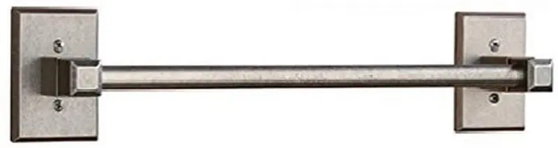Aiw Tb61N-24-Dn 24-Inch Distressed Nickel Towel Bar Featuring Square Rosette Design 1