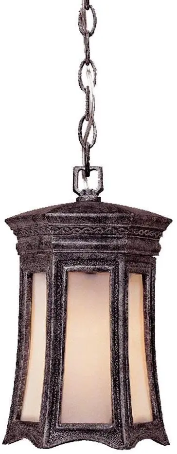 Alico 1256St Stone-Finished Outdoor Pendant With Tiffany Art Glass 1
