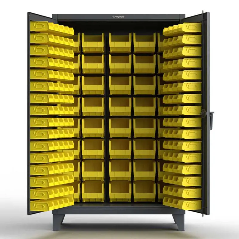All-Bin 12-Gauge Industrial Cabinet — 48"W × 24"D × 78"H With Full Bin Configuration 1