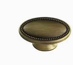 Allen + Roth 0136667 Aged Brass Oval Cabinet Knob – 1.49" Contemporary Style 1