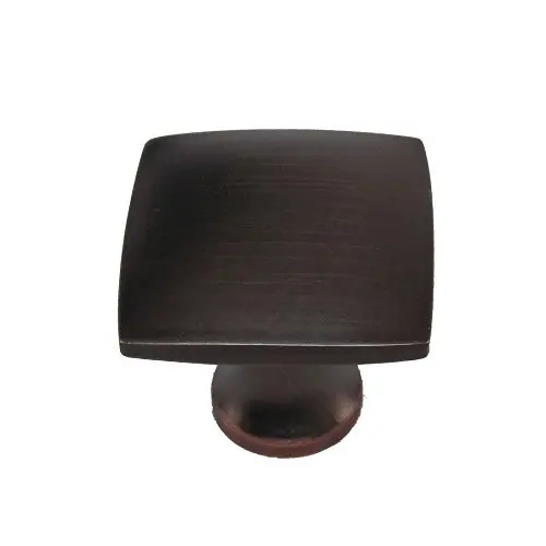 Allen & Roth Aged Bronze Square Cabinet Knob – 1.4-Inch Size 1