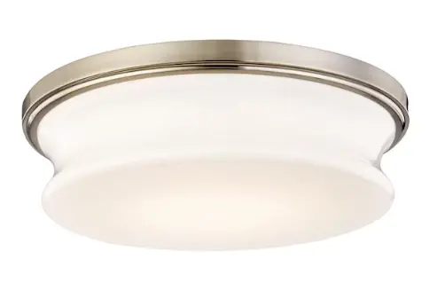 Allen + Roth Drift 13-Inch Satin Nickel Led Flush Mount Ceiling Light 1