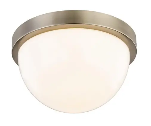 Allen + Roth Luna 8.25-Inch Satin Nickel Led Flush Mount Light 1