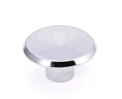 Allen + Roth Polished Chrome Modern Round Cabinet Knob – 1.4375-Inch Diameter 1