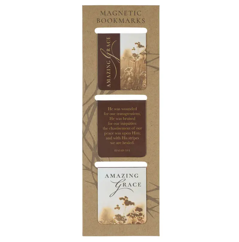 'Amazing Grace' Magnetic Bookmark Set For Bible Readers 1