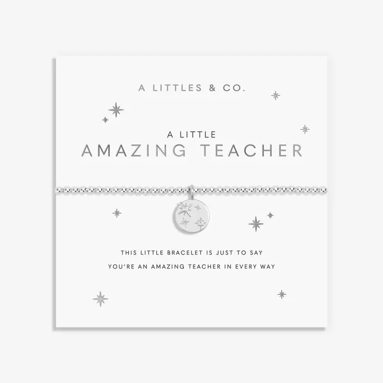 'Amazing Teacher' Appreciation Bracelet With Inspirational Detailing 1