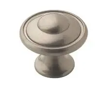 Amerock Allison Value Collection Knob – Satin Nickel, Round Design 1