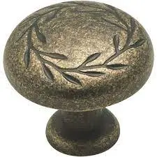 Amerock Bp1581-R2 Weathered Brass Cabinet Knob – 1.3125" Nature'S Splendor Series 1