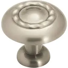 Amerock Bp1585-G10 Mushroom-Shaped Cabinet Knob – 1-1/4" Satin Nickel Pull Handle 1