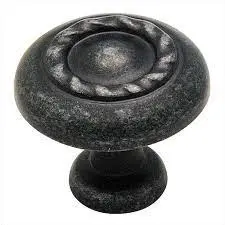 Amerock Bp1585-Wid Wrought Iron Dark Round Cabinet Knob – Inspirations Series 1