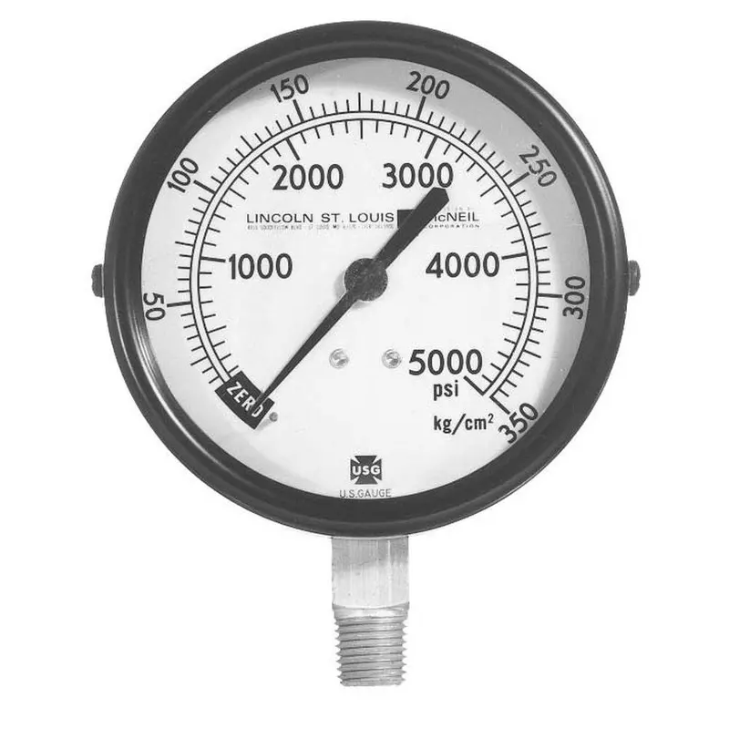 Analog Psi Gauge – 0–5000 Psi Range, Dual-Scale Reading 1