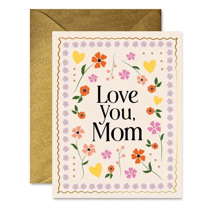Artistic Mosaic Floral Design Mother'S Day Card 1