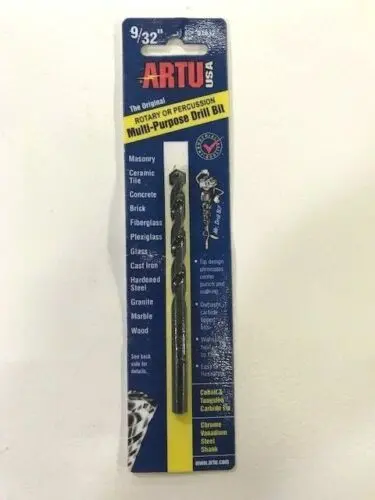 Artu Chrome Vanadium Steel Drill Bit – 9/32" Diameter × 4" Length, #01032 1